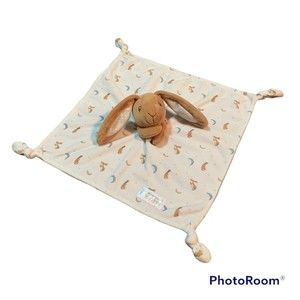 Guess How Much I Love You Bunny Baby Soft Security Blanket Lovey Knotted Corners